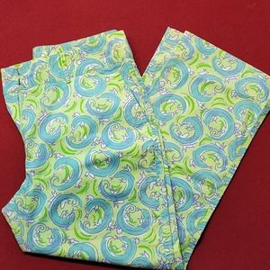 Lilly Pulitzer Leapin' Lizards Capris